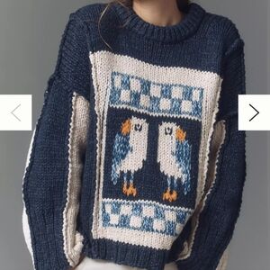 Anthropologie - Pilcro Chunky Crew Neck Knit Sweater - Medium NWT